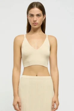 Gigi Knit Bralette Buttercream