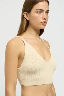 Gigi Knit Bralette Buttercream