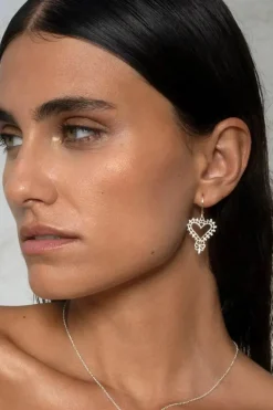 Gypsy Heart Earrings Silver