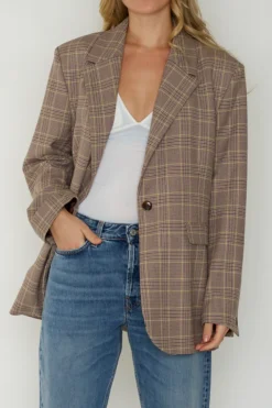 Haven Blazer 13103 Peppercorn Check