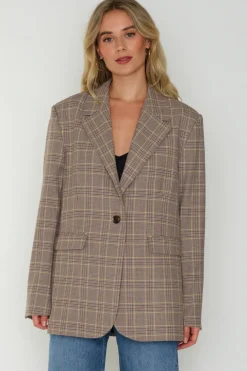 Haven Blazer 13103 Peppercorn Check