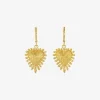 Heart Rays Earrings Gold
