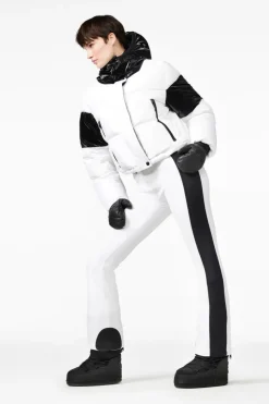 High End Ski Pants White