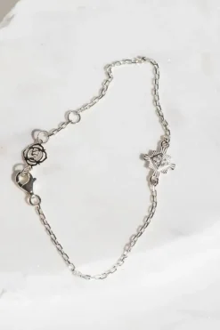 Inka Bracelet Sterling Silver - White Zircon