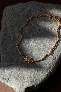 Inti Bracelet 22k Gold | Peach Zircon