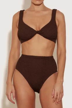 Jamie Bikini Metallic Chocolate