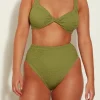Jamie Bikini Metallic Moss