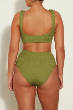 Jamie Bikini Metallic Moss