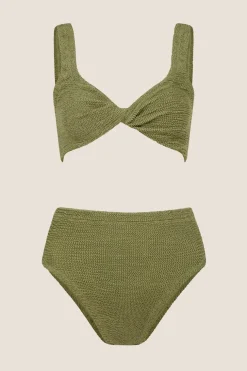 Jamie Bikini Metallic Moss
