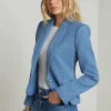 Jennah Blazer Harbor Blue/Good Luck Chain