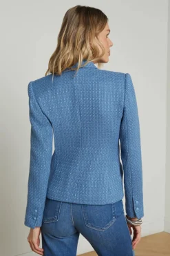 Jennah Blazer Harbor Blue/Good Luck Chain