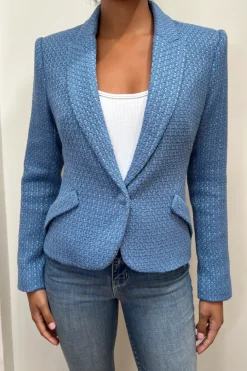 Jennah Blazer Harbor Blue/Good Luck Chain