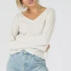 Jimi Long Sleeve V-Neck Sugar