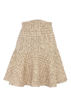 Julia Mini Skirt Tweed Cappuccino
