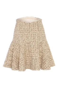 Julia Mini Skirt Tweed Cappuccino