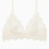 Lace Bra With Trim Nude
