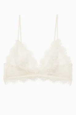 Lace Bra With Trim Nude