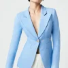 Linen Duchess Blazer Periwinkle