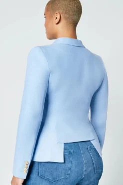 Linen Duchess Blazer Periwinkle