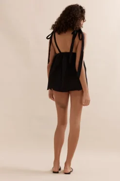 Little Rosie Set Black Broderie