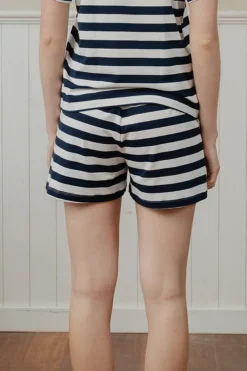 Lounge Shorts Navy Stripe