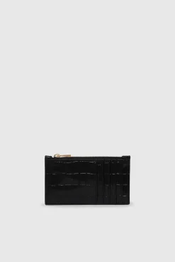 Lucy Card Holder Black Embossed