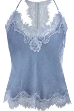 Lucy Velvet Cami Ash Blue