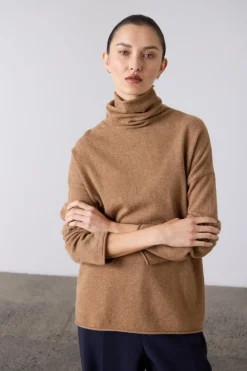 Mara Funnel Neck Gingerbread