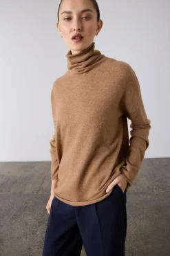 Mara Funnel Neck Gingerbread