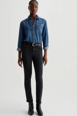 Mari Crop Jean Sulfur Black