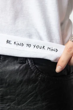 Marta Embellished V-neck T-shirt White