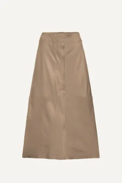 Maz Leather Skirt Gravel