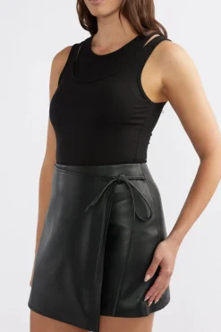Melissa Leather Skirt
