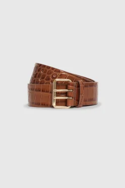 Mila Belt Embossed Brown