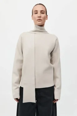 Milano Knit Scarf Jumper Creme