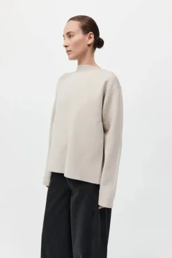 Milano Knit Scarf Jumper Creme