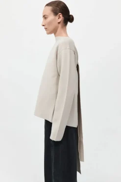 Milano Knit Scarf Jumper Creme