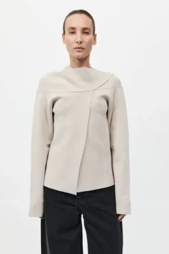 Milano Knit Scarf Jumper Creme