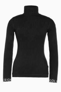 Mira Long Sleeve Knit Sweater Black