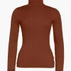Mira Long Sleeve Knit Sweater Mocha