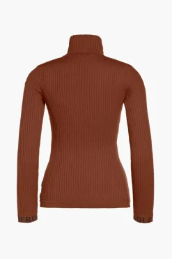 Mira Long Sleeve Knit Sweater Mocha