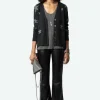 Mirka WS Stars Tweed Cardigan Anthracite