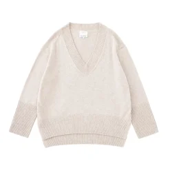 N.84 Cashmere Blend Oversized V Neck Shell