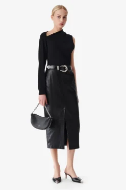 Nadia Midi Skirt Black