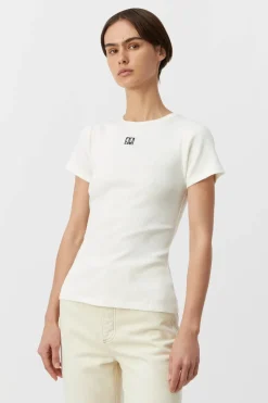 Nora Fitted Tee Soft White