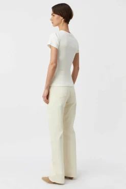 Nora Fitted Tee Soft White