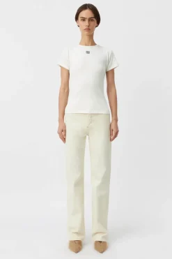 Nora Fitted Tee Soft White