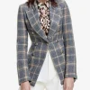 Not A DB Blazer Dove Plaid