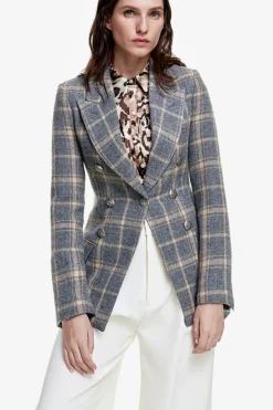Not A DB Blazer Dove Plaid
