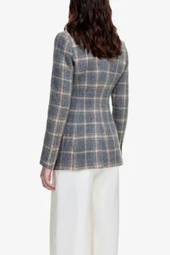 Not A DB Blazer Dove Plaid